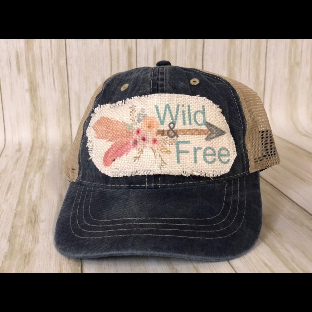 Wild And Free Raggy Patch Baseball Hat
